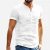 Hommes Polos Hommes Chemises En Lin À Manches Courtes Respirant Hommes Baggy Chemises Décontractées Slim Fit Chemises En Coton Solide Hommes Pull Tops Blouse 220902