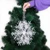 Decorazioni natalizie Fiocchi di neve bianchi Fiocco di neve natalizio Ornamenti appesi Albero artificiale per decorazioni per feste domestiche