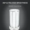 500W Equivalent LED Corn Light Bulb 60W 6600 Lumen 6000K Large Area Cool Daylight White E26/E27 Medium Base Suitable for Indoor Outdoor Garage Warehouse