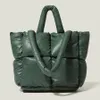 Duże wyściełane torebki designerki na pikowane torby na ramię luksusowe nylon w dół bawełny torba crossbody torebka zimowa 220905