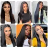 Lace Front Wig Pre Plucked Straight Frontal Transparent Human Hair Wigs 13X4 With Baby