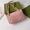 Femmes Designer Marmont Matelassé Sacs À Bandoulière Macaron En Cuir Souple Avec Chaîne Lady Classique Sac À Bandoulière Mini Portefeuille