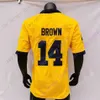 Football Jerseys 2023 플레이 오프 축제 보울 축구 유니폼 NCAA 대학 Aidan Hutchinson Tom Brady Woodson Cade Blake Corum J.J. McCarthy