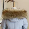Lady Blinger New Faux raccoon fur scarf 겨울 재킷 후드 모피 장식 숄 다색 가짜 모피 스카프 겨울 남성 코트 칼라 d190110033331U