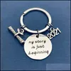 Key Rings Graduation Keychain Certificate Of Bachelor Stainless Steel Keyring Customized Name My Story Is Just Beginning Carshop2006 Dh9Vj