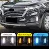 Feux antibrouillard LED DRL pour Chevrolet Equinox 2022 2023, feu de jour avec clignotant jaune dynamique