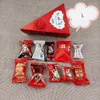 Embrulho de presente 10 PCs/placa Casamento de açúcar Case criativo Romântico coreano Candy Candy Box Triangle Cake Chocolate Packag Carton