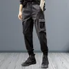 Pantaloni da uomo Uomo Cargo Elegante fiocco con coulisse Pantaloni sportivi resistenti all'usura a vita media per l'uso quotidiano