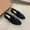 Designer Dress schoenen Summer Charms Walker White Sole Suede Loafers wit zwart volt Deep Blue Egyptian Rock Pink Sand Glazed Helm Luxe heren dames sneakers