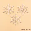 Kerstdecoraties 1 Pack Diy Plastic White Fake Snowflakes voor Home Party Year Xmas Tree Hangers Ornamenten Window Decoratie