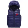 Enfants gilet veste manteau solide gilet couleur bloc sans manches chaud garçon fille vêtements d'extérieur automne hiver adolescent enfants vêtements