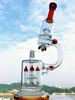Microscopio de alta calidad Glass Bong Splash Guard cohetes Intrombe de 15 pulgadas de reciclaje