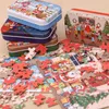 Gem￤lde Frohe Weihnachtsgeschenk Baby Puzzle 3D Spielzeug Eisenkarten Cartoon Kinder Montessori Fr￼hes Bildungsspieljahr Geschenke