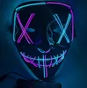 2023 Festive Party Halloween Toys Mask LED Light Up Funny Masks The Purge Election Year Great Festival Cosplay Costume Supplies GC0906
