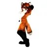 Disfraz de Mascota de zorro, Animal peludo, disfraz de actuación para caminar para adultos, disfraz de fiesta de Halloween, traje de publicidad más reciente