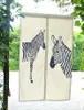 Rideau Nice Zebra Rideaux Coréen Coton Animal Sauvage Porte Cloison Demi Chambre Japonaise