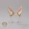 Bandeaux Lolita oreilles de lapin en fourrure, couvre-chef, cerceau de cheveux de lapin Kawaii pour Halloween Cosplay, fournitures de fête GC1564