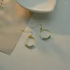 Boucles d'oreilles créoles pour femmes, Design à la mode, perles de couleur à trois couches, tempérament élégant, assorties avec tout, bijoux tendance 2022