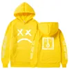 Мужские толстовка толстовок мужские капюшоны Happy Smiling Face Print Winter Fashion Unisex Пара пуловерная уличная одежда мужчина Sudaderas 220905