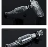 Congelável Glicerina Bobina Bubbler de martelo Fumando tubos de fumantes pretos 5 ArmTree Perc Bubblers Tubos de água Duas câmara com clipes combinados