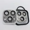 Rhinestone Glitter Camera Lentes Protetor para iPhone 11 12 13 14/pro/max/pro max/13/mini anti-scring antifingerprint luxuoso 3d Câmera de câmera de câmera