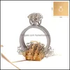 Greeting Cards Greeting Cards Hollowed-Out Diamond Ring 3D Pop Card With Envelope For Wedding Drop Delivery 2021 Home Garden Festive Dh6Dc