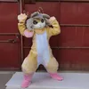 Dog Animal Fursuit Mascot New Fluffy Hairy Costume Halloween Fancy Dress-up Party Light Brown Furry Outfit