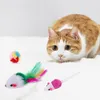 Giocattoli per gatti 22pcs giocattolo gatti interattivi con campane rugose di piume Clunnel in poliestere di addestramento in poliestere di addestramento per animali domestici.