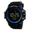 Orologi da polso Orologio sportivo da uomo Sveglia impermeabile multifunzione in silicone casual Orologio digitale elettronico a LED con grande schermo luminoso