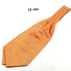 Bow bağları lüks altın ipek ascot için insan kaju cravat paisley çiçek baskı gri eşarp düğün eşarpları b115