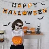 Party Decoration Happy Halloween Paper Banner Balloon Cake Topper Novel Party Tema Set Halloween Supplies