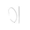 925 Sterling Silver Love Heart Hoop Earrings Women Wedding Party Jewelry with Original Box For pandora CZ diamond girlfriend gift Stud Earring