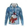 Hoodies masculinos 2022 Winter Kids Christmas Hoodie Meninos Roupe