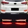 1 paar Auto LED Reflector Licht voor Hyundai Tucson 2015 2015 2017 2018 2019 2020 Achter mistlamp Dynamisch draai Signaal Remlicht