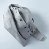 Jackets para hombres Dise￱ador de moda casual Hombres 80% lana Material de lana de doble cara Chaqueta de b￩isbol para hombres Cat￳n de abrigo gris s￳lido 1703