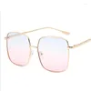 Sunglasses VWKTUUN Woman Big Square Glasses UV400 Colorful Womens Mirror Shades Eyewear Oversized Frame