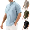 Camisas casuais masculinas resistentes à moda Men Stand Top Stand Collar para Street