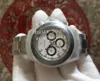 ساعات للرجال Chronograph Watch Men 904L الصلب التلقائي Cal.4130 Blue Gray Panda Ceramic Gort