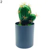 Decorative Flowers Artificial Bonsai No Wilting Fresh-keeping PVC Cute Faux Cactus With Pot Desktop Decor