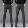 Мужские брюки весна длинные карандаш, мужская мужская бизнес -тенденция корейские стройные брюки мужская одежда мужская одежда