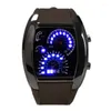 Montre-bracelettes Men Military LED Backlight Digital Quartz Wristwatch Sports Watch Band Adjustable Adjustable luminosité FS99