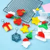 UPS Christmas Keychain Push Bubble Fidget Toys Party Favor Favor