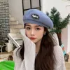 男性のためのベレットレターレターズレディースキャップメンズキャップsboy hat rafia female berlet love shrinehats