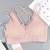 Bustini Corsetti Donna Sexy Reggiseno di pizzo Tube Top Colorblock Daisy Wrapped Chest Underwear Donna Anti-Glare Canotta Bralette