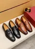 Zapatos de vestir para hombre de alta calidad, zapatos Oxford elegantes de cuero genuino para negocios, zapatos planos cómodos para bodas y fiestas de marca para caballeros, talla 38-45