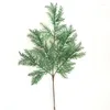 Decorative Flowers Artificial Green Cypress Tree Leaf Pine Needle Leaves Branch Christmas Wedding Home Office El Decoration