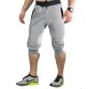 Shorts pour hommes été respirant couleur unie pantacourt Slim Fit sport décontracté Stretch collants Streetwear M-3XL