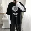 Camisetas masculinas de manga longa camisetas t primavera 2xl Impresso Fake Two Peques Patchwork Casais Mens Bf Street Wear Loose Fashion Harajuku Ins 220905