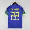 2022 Brasilien fotbollströja Camiseta de futbol PAQUETA COUTINHO fotbollströja maillots MARQUINHOS VINI JR SILVA brasil RICHARLISON MÄN BARN KVINNA