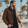 Veste en cuir véritable pour hommes, manteau d'hiver à capuche amovible pour moto, vestes chaudes et authentiques 220905